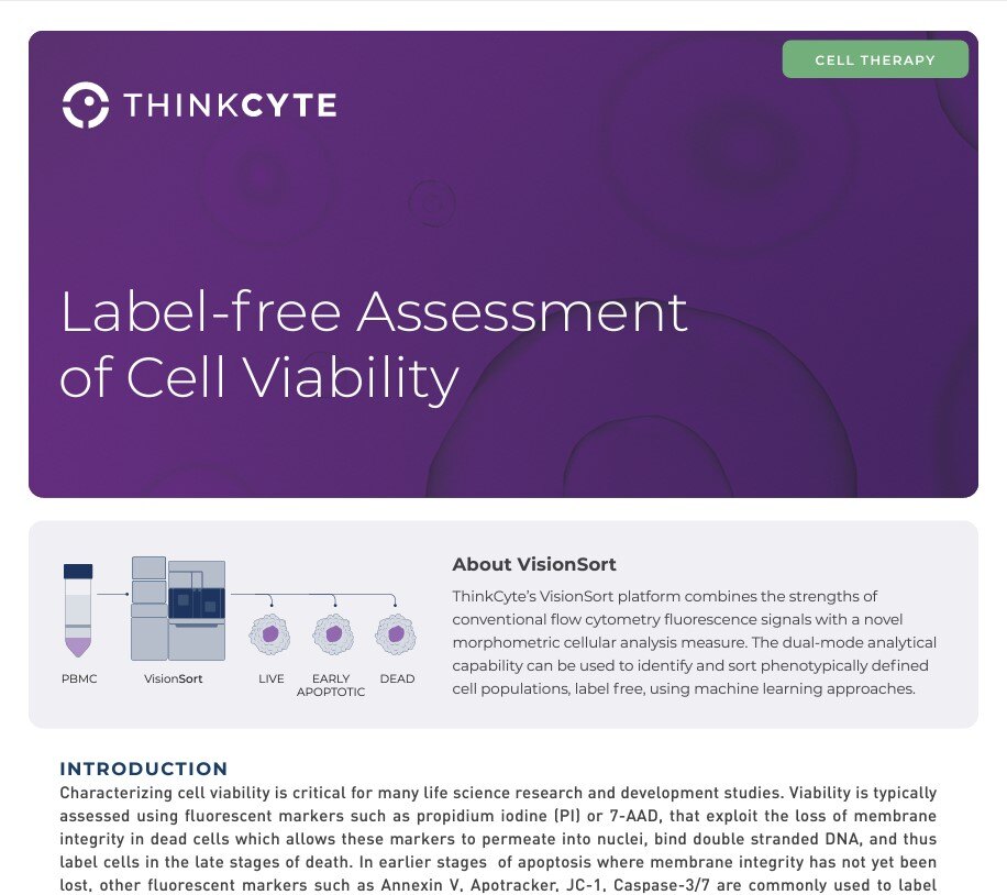 Label-free Assessment of Cell Viability